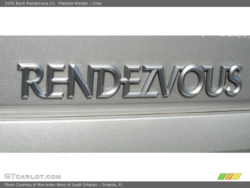 Platinum Metallic / Gray 2006 Buick Rendezvous CX