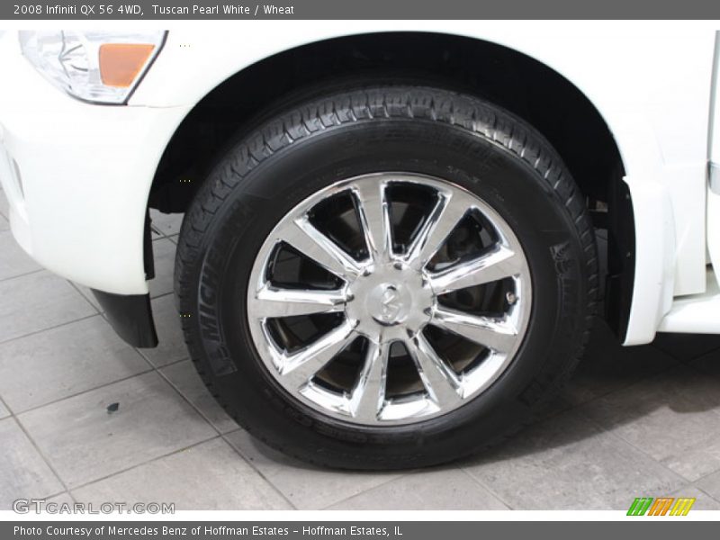 Tuscan Pearl White / Wheat 2008 Infiniti QX 56 4WD