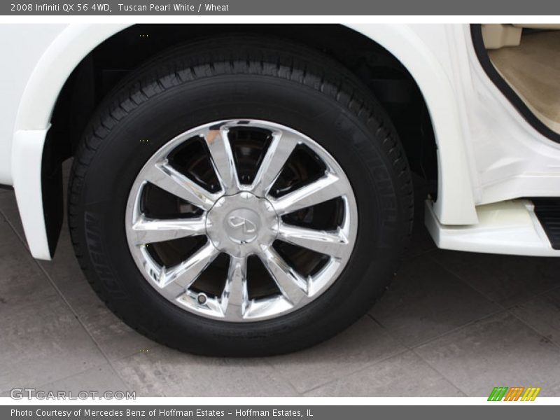 Tuscan Pearl White / Wheat 2008 Infiniti QX 56 4WD