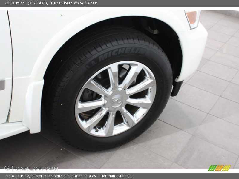 Tuscan Pearl White / Wheat 2008 Infiniti QX 56 4WD