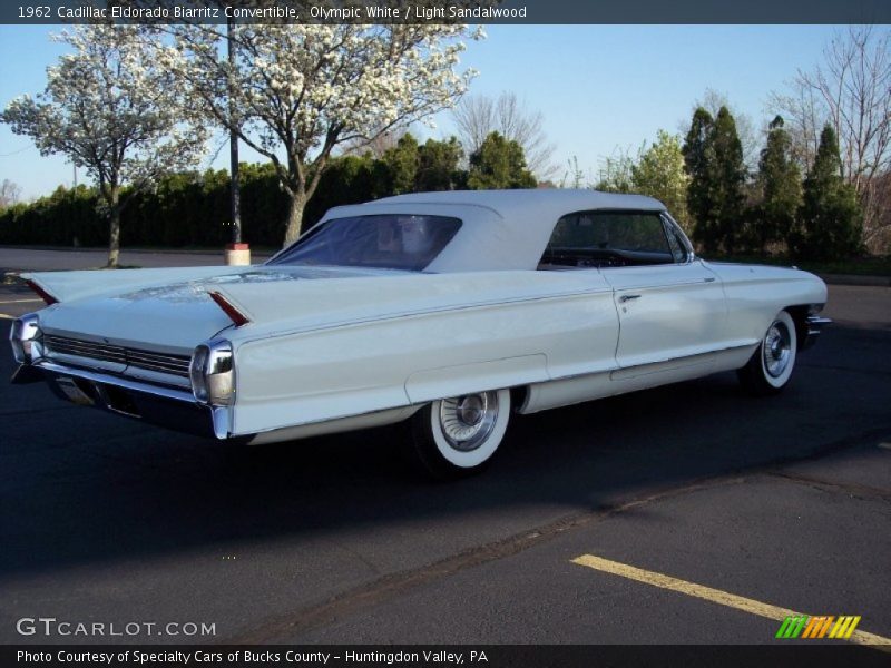 Olympic White / Light Sandalwood 1962 Cadillac Eldorado Biarritz Convertible