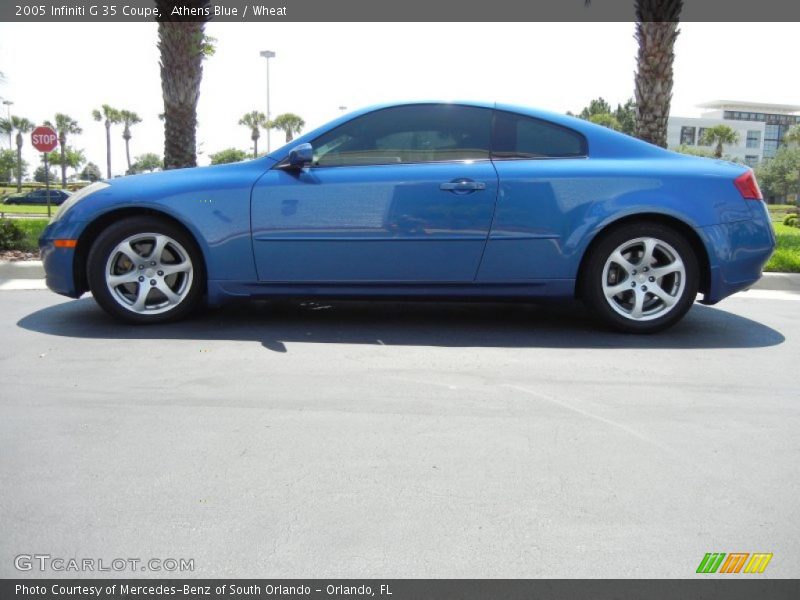 Athens Blue / Wheat 2005 Infiniti G 35 Coupe