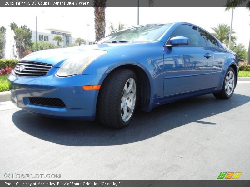 Athens Blue / Wheat 2005 Infiniti G 35 Coupe