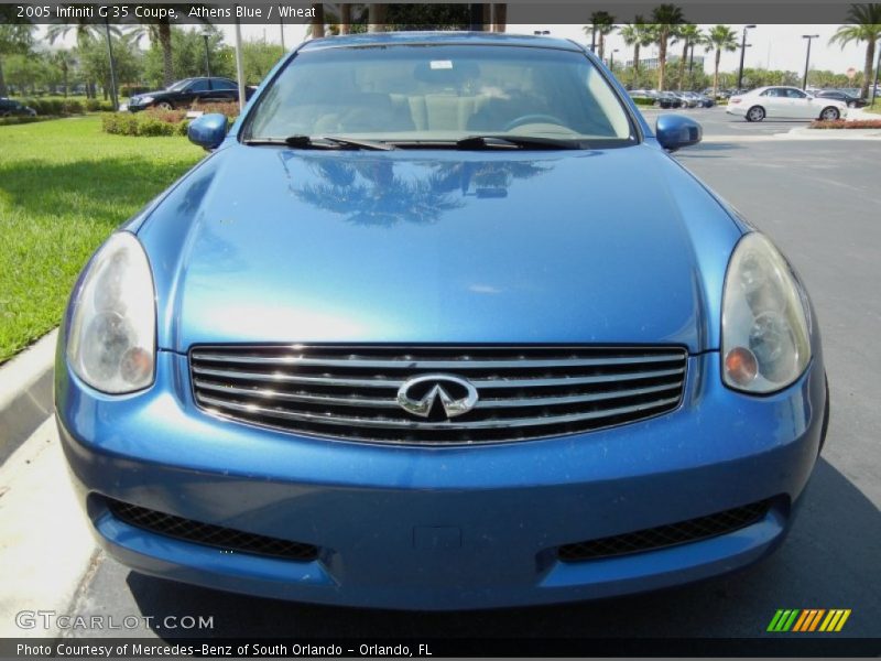 Athens Blue / Wheat 2005 Infiniti G 35 Coupe