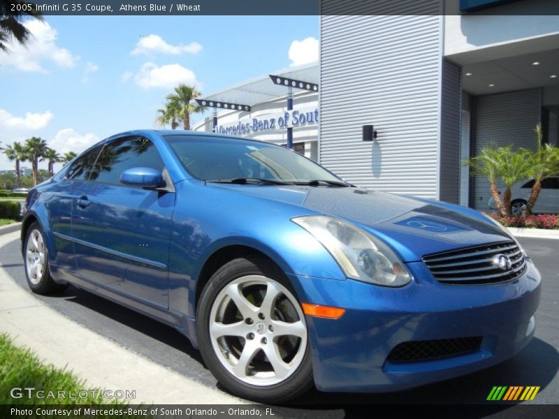 Athens Blue / Wheat 2005 Infiniti G 35 Coupe