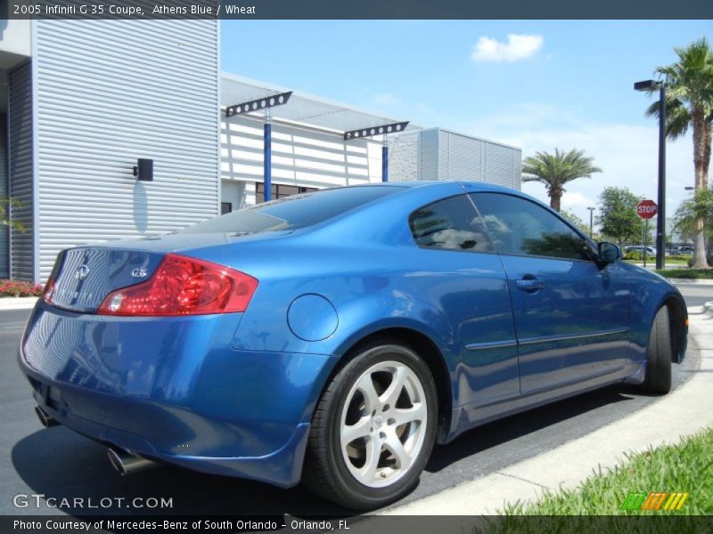 Athens Blue / Wheat 2005 Infiniti G 35 Coupe