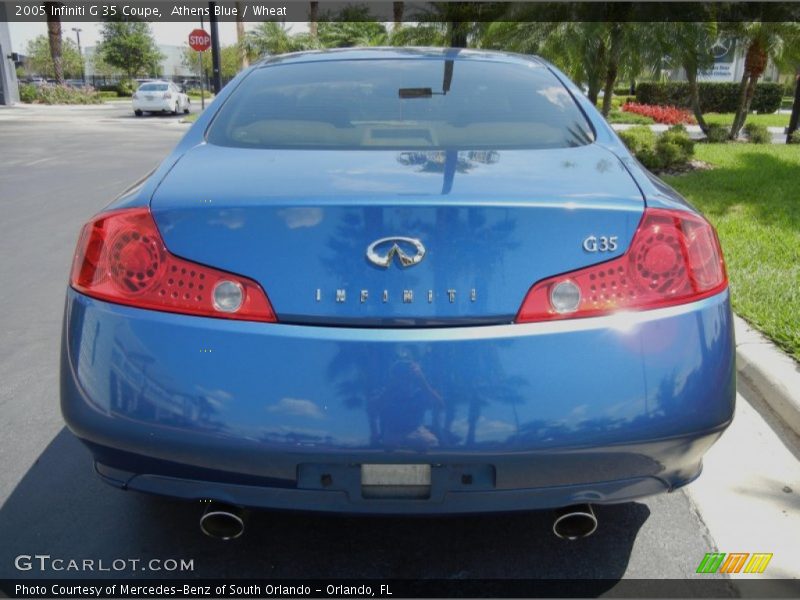 Athens Blue / Wheat 2005 Infiniti G 35 Coupe