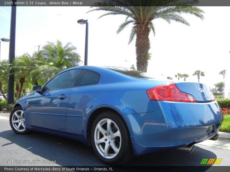 Athens Blue / Wheat 2005 Infiniti G 35 Coupe
