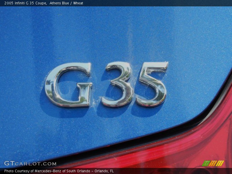 Athens Blue / Wheat 2005 Infiniti G 35 Coupe