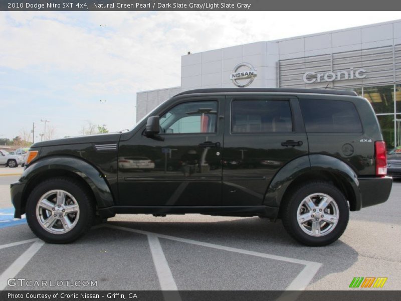 Natural Green Pearl / Dark Slate Gray/Light Slate Gray 2010 Dodge Nitro SXT 4x4