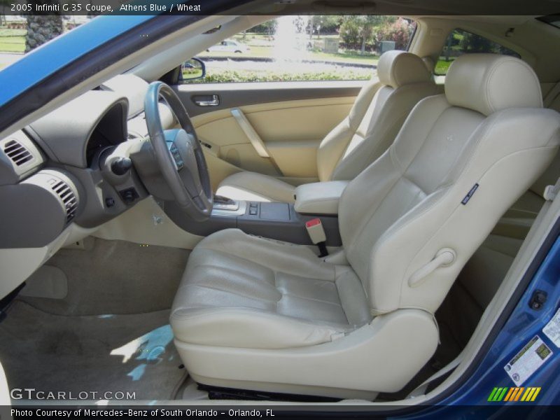 Athens Blue / Wheat 2005 Infiniti G 35 Coupe