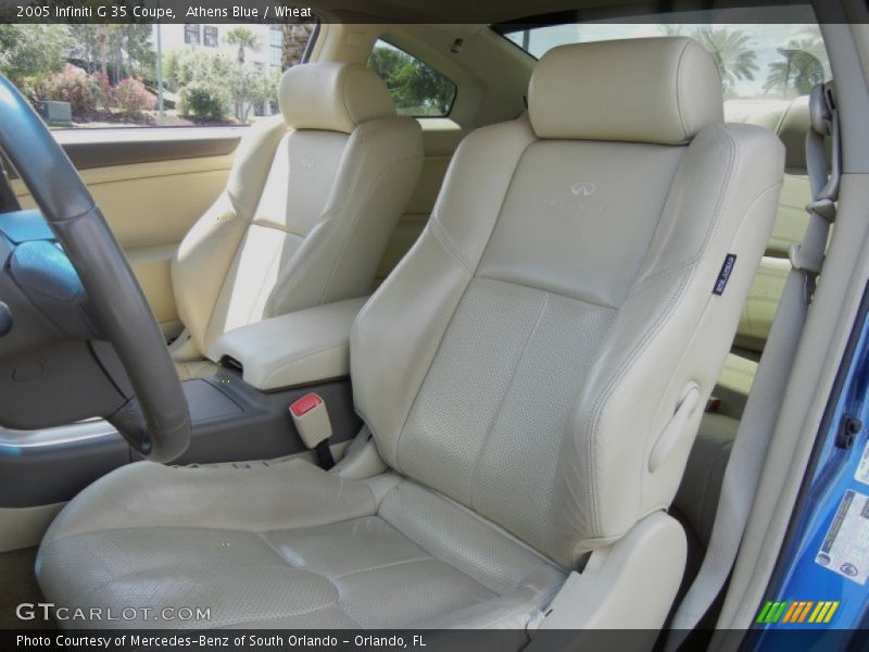 Athens Blue / Wheat 2005 Infiniti G 35 Coupe