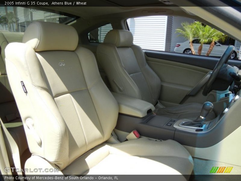 Athens Blue / Wheat 2005 Infiniti G 35 Coupe