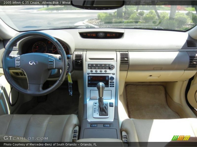 Athens Blue / Wheat 2005 Infiniti G 35 Coupe