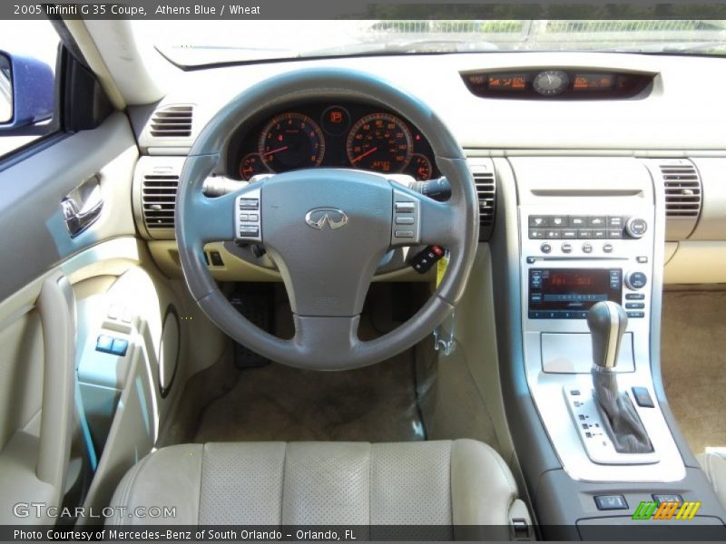 Athens Blue / Wheat 2005 Infiniti G 35 Coupe