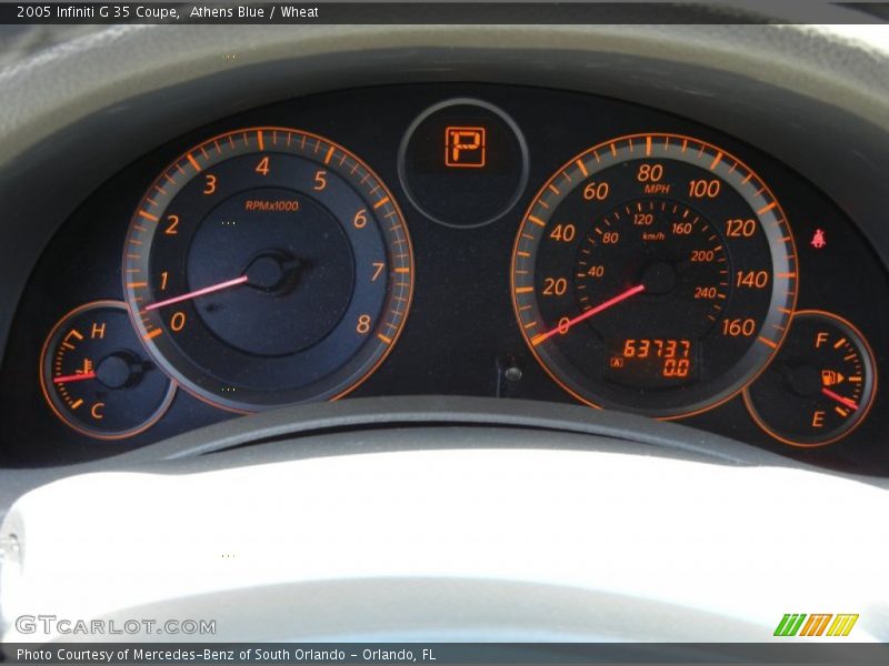 Athens Blue / Wheat 2005 Infiniti G 35 Coupe
