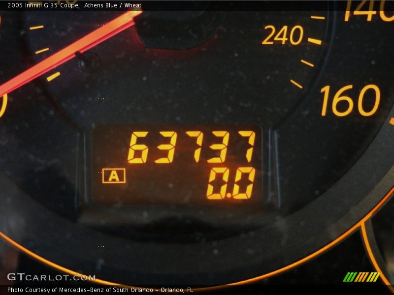 Athens Blue / Wheat 2005 Infiniti G 35 Coupe