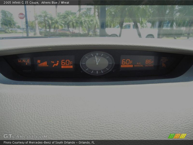 Athens Blue / Wheat 2005 Infiniti G 35 Coupe