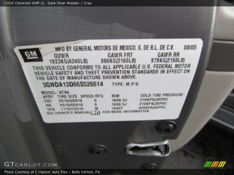 Dark Silver Metallic / Gray 2006 Chevrolet HHR LS