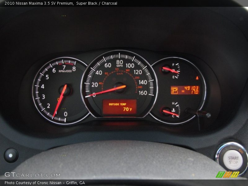 Super Black / Charcoal 2010 Nissan Maxima 3.5 SV Premium