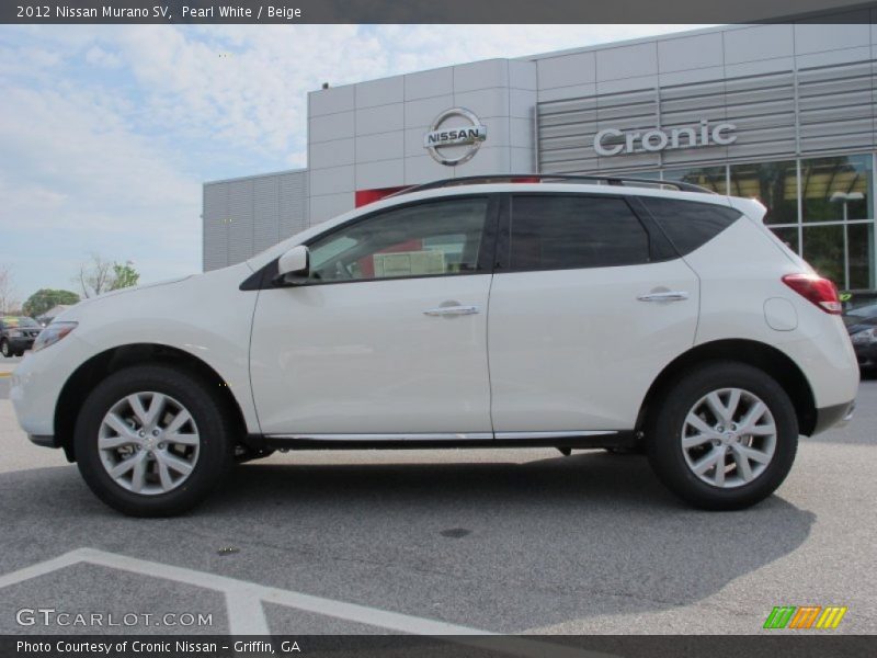Pearl White / Beige 2012 Nissan Murano SV