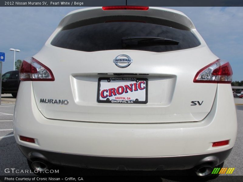 Pearl White / Beige 2012 Nissan Murano SV