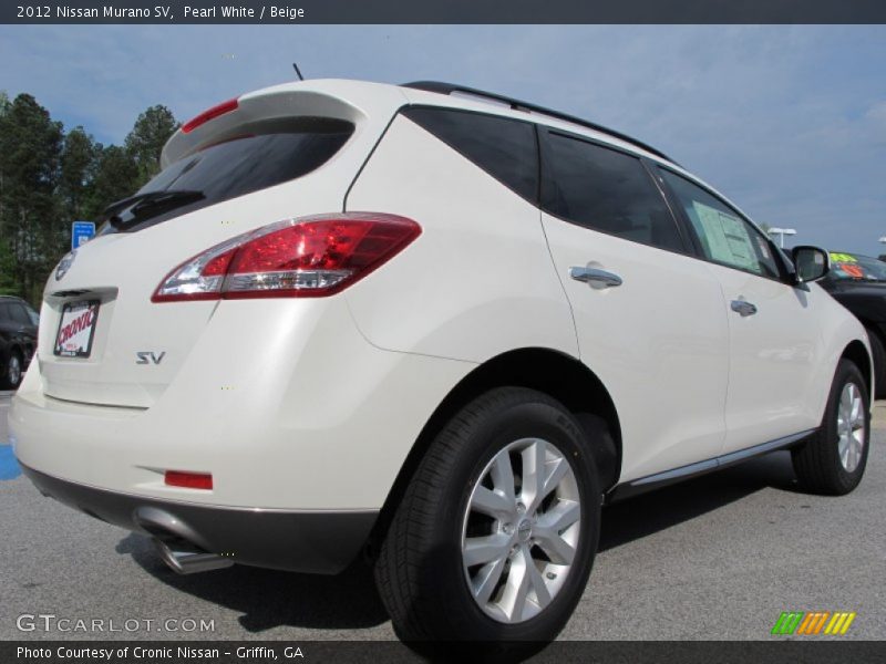 Pearl White / Beige 2012 Nissan Murano SV