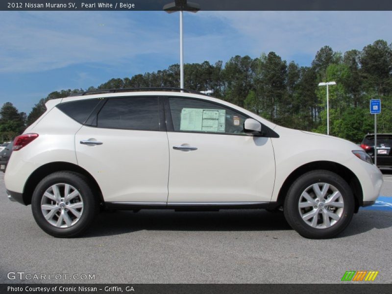 Pearl White / Beige 2012 Nissan Murano SV