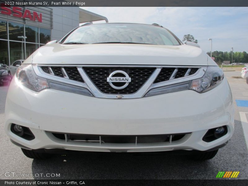 Pearl White / Beige 2012 Nissan Murano SV