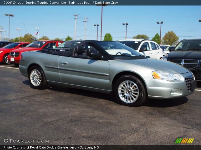Satin Jade Pearl / Dark Slate Gray 2006 Chrysler Sebring Touring Convertible