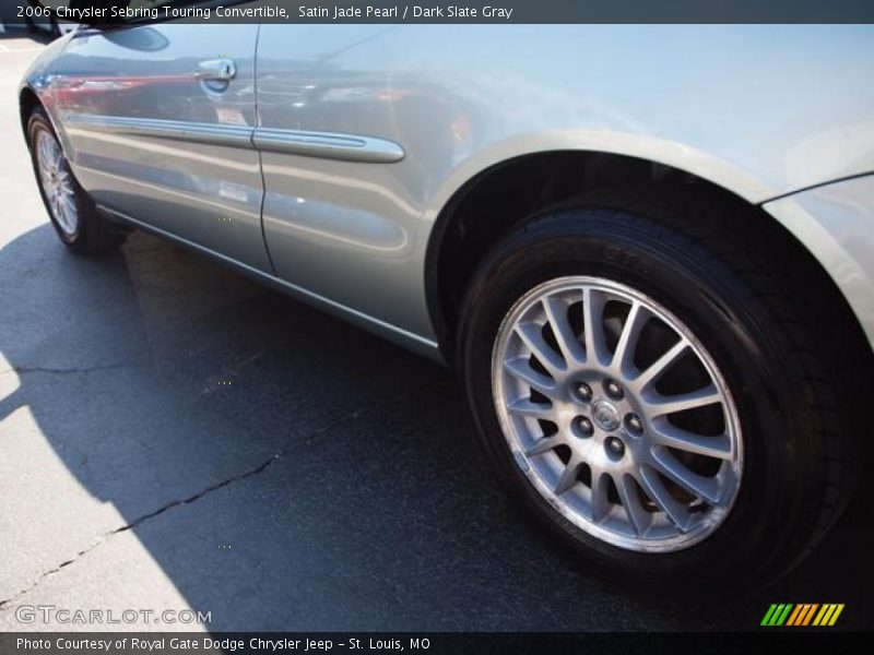 Satin Jade Pearl / Dark Slate Gray 2006 Chrysler Sebring Touring Convertible