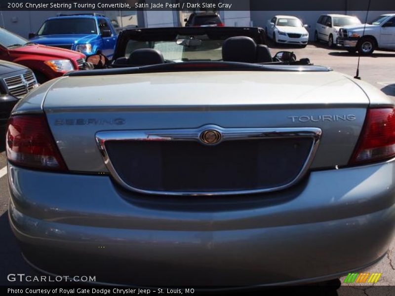 Satin Jade Pearl / Dark Slate Gray 2006 Chrysler Sebring Touring Convertible