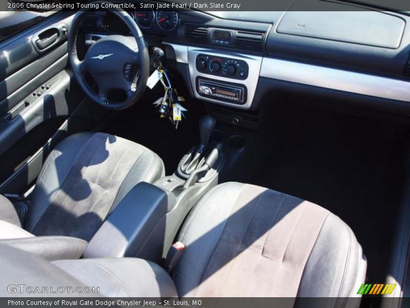 Satin Jade Pearl / Dark Slate Gray 2006 Chrysler Sebring Touring Convertible