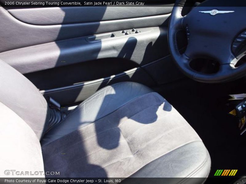 Satin Jade Pearl / Dark Slate Gray 2006 Chrysler Sebring Touring Convertible