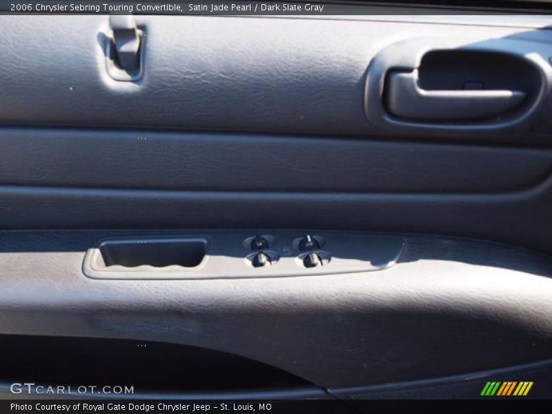 Satin Jade Pearl / Dark Slate Gray 2006 Chrysler Sebring Touring Convertible