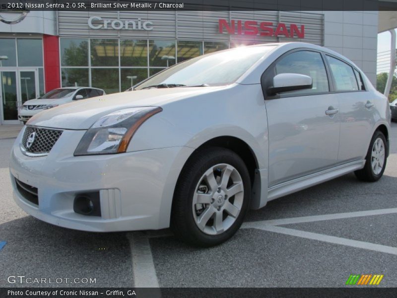 Brilliant Silver Metallic / Charcoal 2012 Nissan Sentra 2.0 SR
