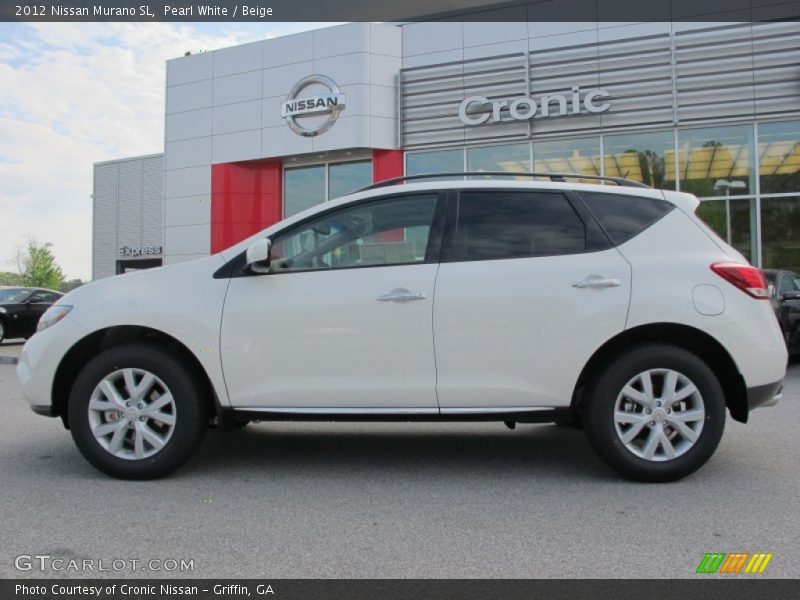 Pearl White / Beige 2012 Nissan Murano SL