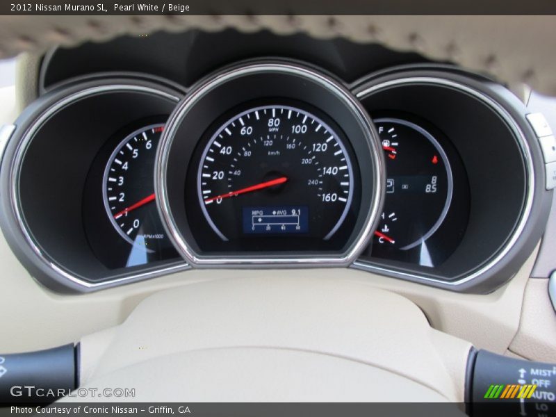Pearl White / Beige 2012 Nissan Murano SL
