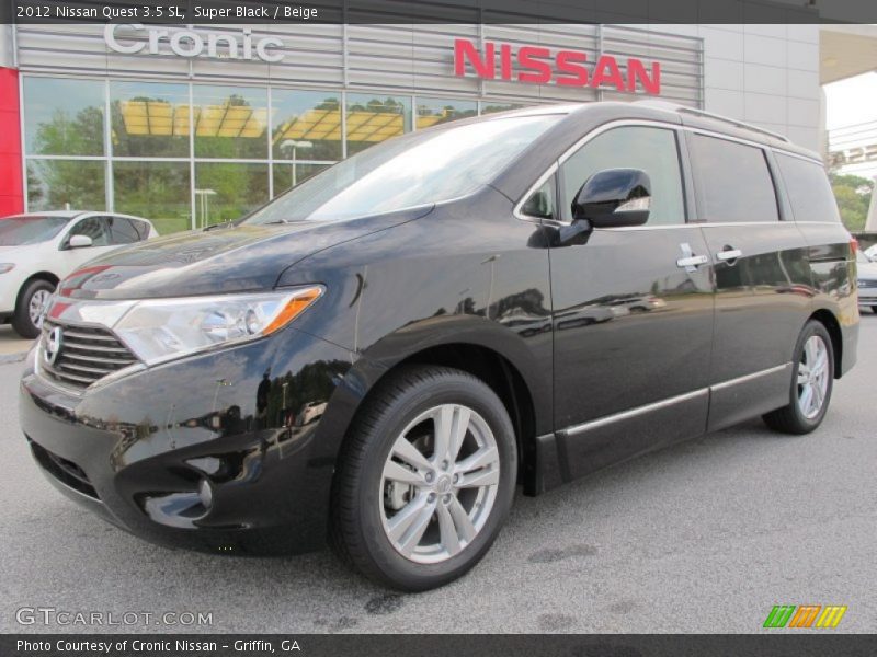 Super Black / Beige 2012 Nissan Quest 3.5 SL