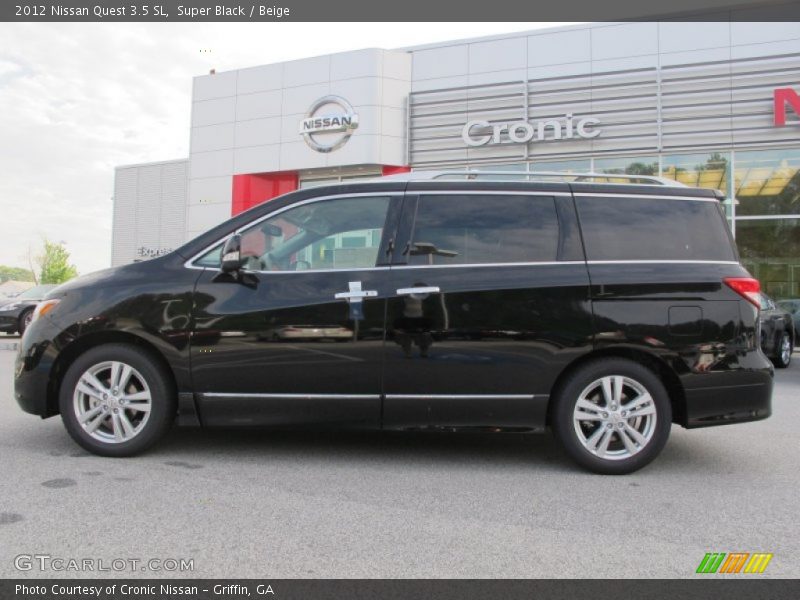Super Black / Beige 2012 Nissan Quest 3.5 SL