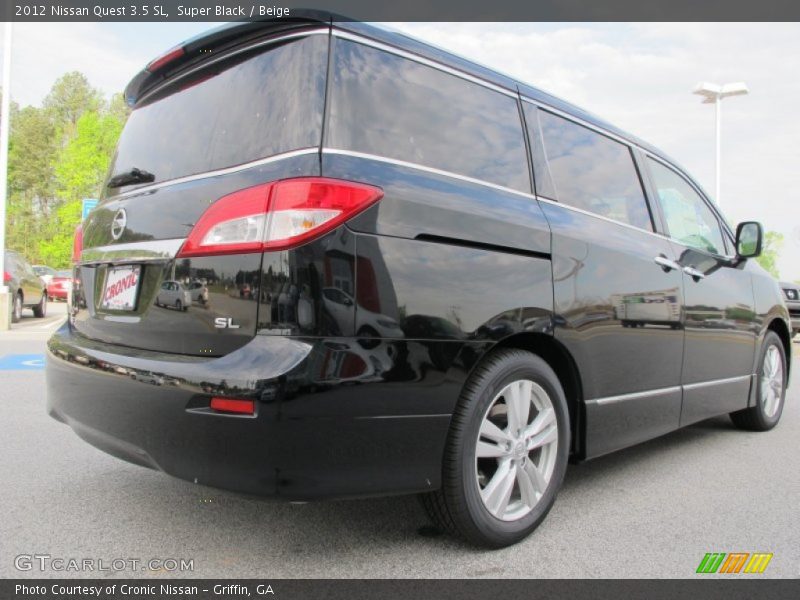 Super Black / Beige 2012 Nissan Quest 3.5 SL
