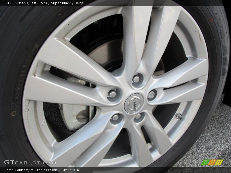 Super Black / Beige 2012 Nissan Quest 3.5 SL