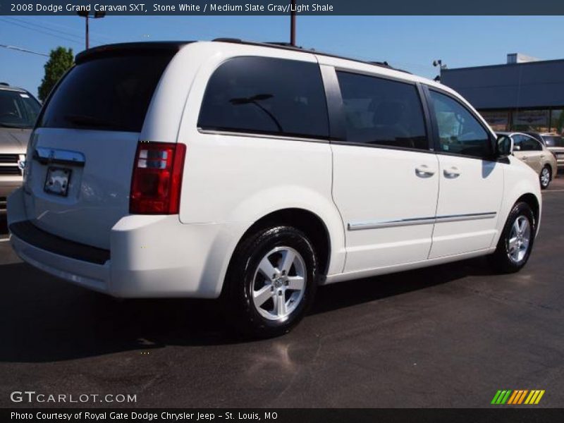 Stone White / Medium Slate Gray/Light Shale 2008 Dodge Grand Caravan SXT
