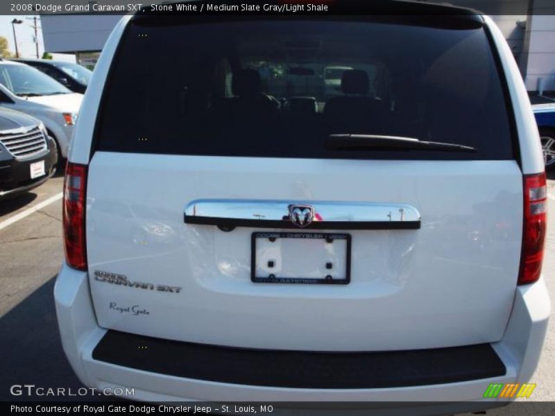 Stone White / Medium Slate Gray/Light Shale 2008 Dodge Grand Caravan SXT