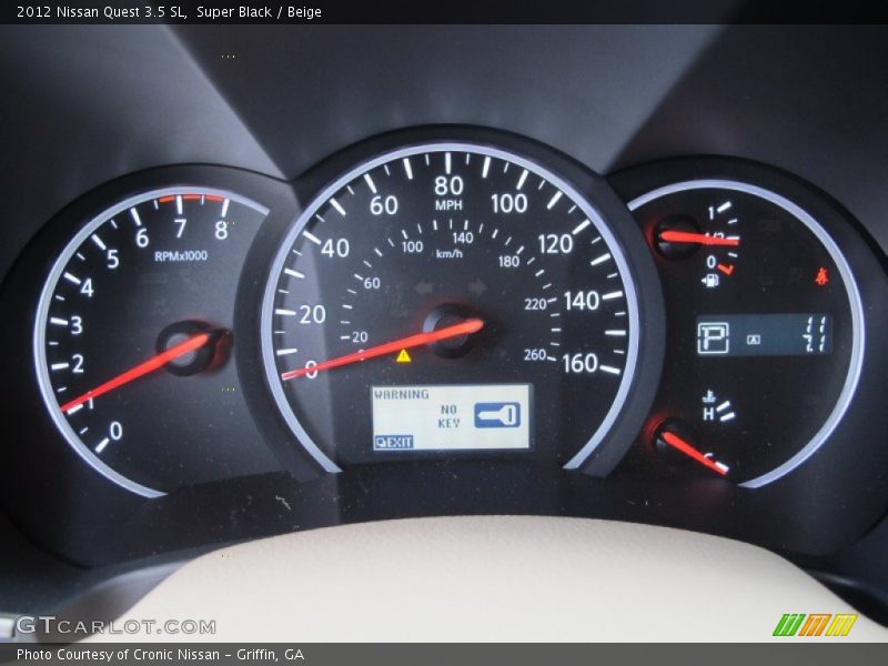  2012 Quest 3.5 SL 3.5 SL Gauges