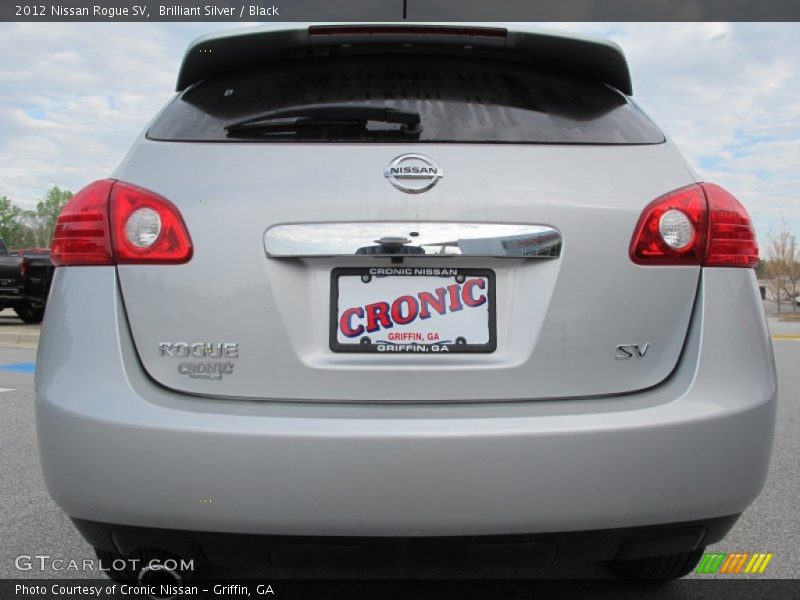 Brilliant Silver / Black 2012 Nissan Rogue SV