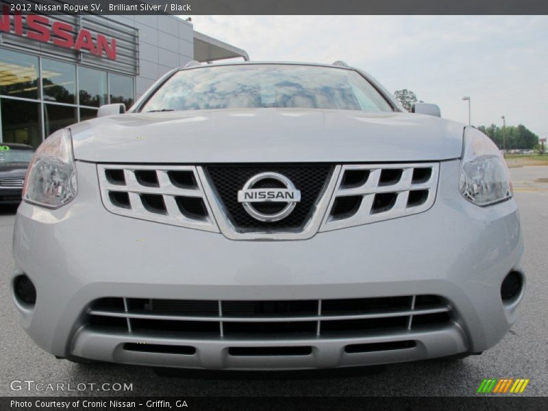 Brilliant Silver / Black 2012 Nissan Rogue SV