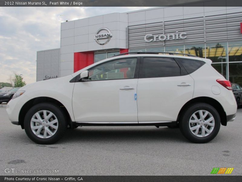 Pearl White / Beige 2012 Nissan Murano SL