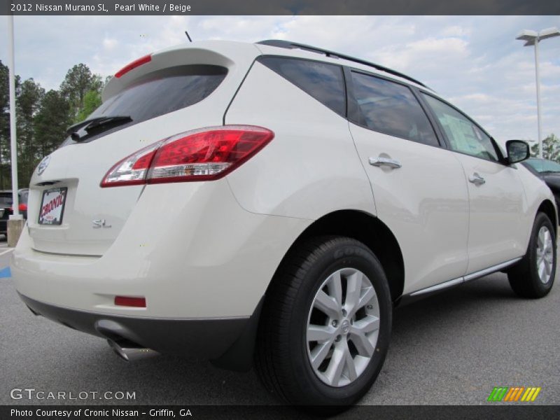 Pearl White / Beige 2012 Nissan Murano SL