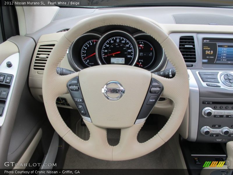Pearl White / Beige 2012 Nissan Murano SL